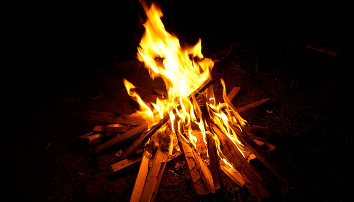 The,Burning,Hot,Beautiful,Campfire,In,The,Night.,Campfire,Photography