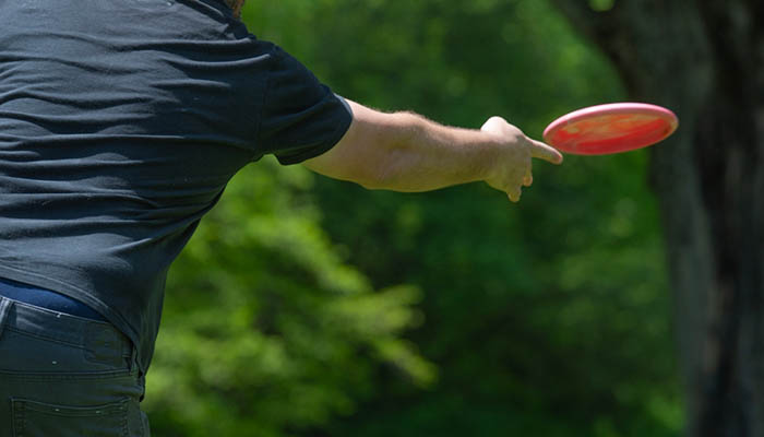 Frisbee,Golf,,Selective,Focus,Fun,Activity,Background,Image