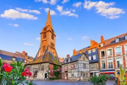 Honfleur,,France.,Bell,Tower,Of,The,Church,Of,Saint,Catherine.