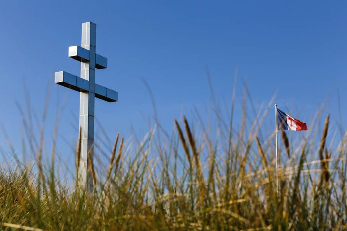 The,Lorraine,Cross,At,Juno,Beach,,France