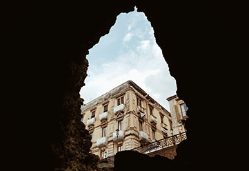 Artistic shot captured in Catania, Sicily