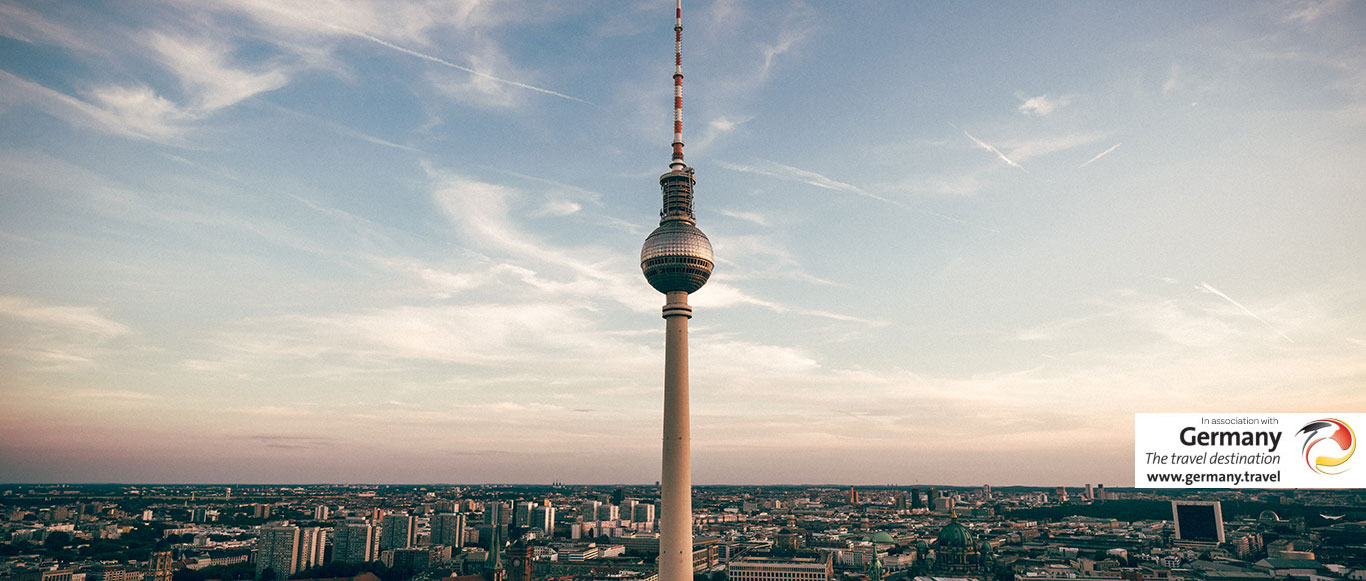 Fernsehturm against skyline